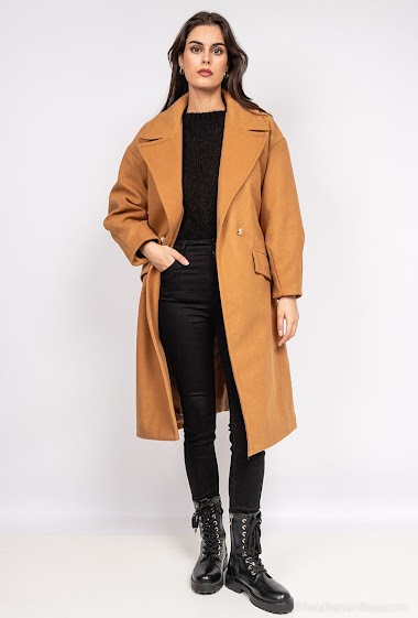 Wholesaler INSTA GIRL - Coat oversize loose sleeves