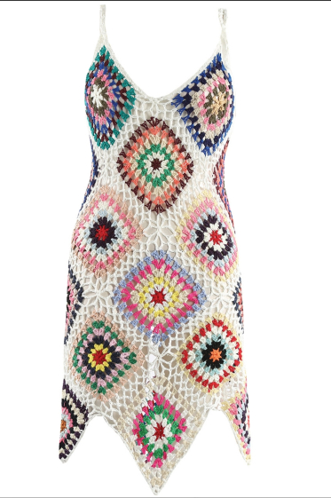 Wholesaler INSTA GIRL - Crochet mini dress