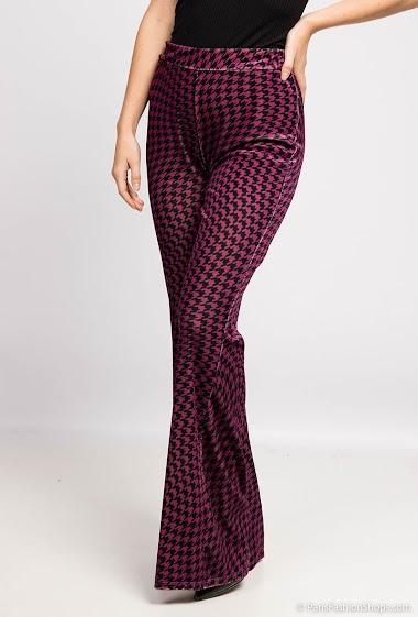 Wholesaler INSTA GIRL - Printed flared trousers