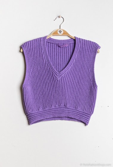 Wholesaler INSTA GIRL - Sleeveless sweater
