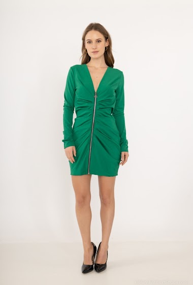 Wholesaler INSTA GIRL - zipper dress