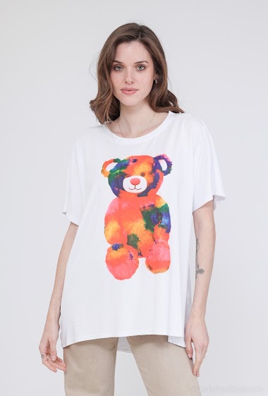 Wholesaler INSTA GIRL - Mid-length printed T-shirt