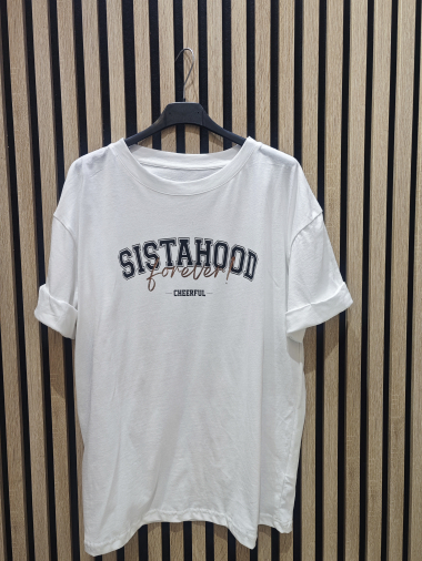 Grossiste INSTA GIRL - T-shirt "sistahood"