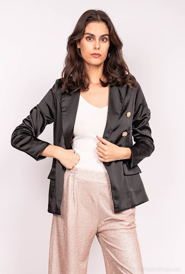 Wholesaler Insta girl - Buttoned satin jacket