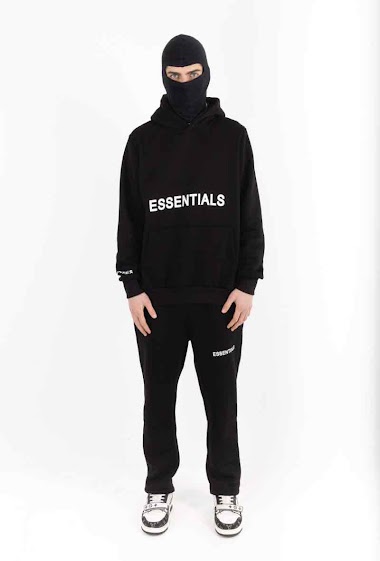 Wholesaler Invictus Paris - Printed hooded cotton jogging sweatshirt set