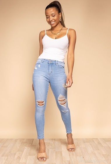 Wholesaler VIVID - Skinny ripped jeans