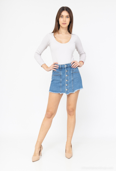 Grossiste VIVID - Jupe short en jeans