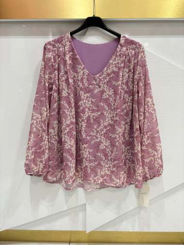 Wholesaler ISSYMA - Printed V-neck blouse