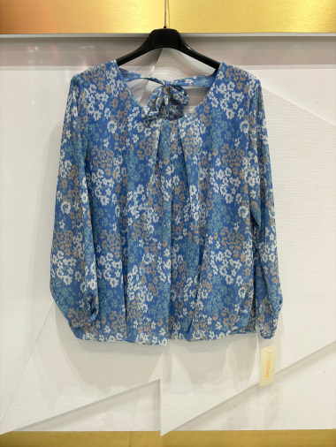 Wholesaler ISSYMA - Bow print blouse