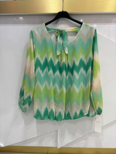 Wholesaler ISSYMA - Bow print blouse