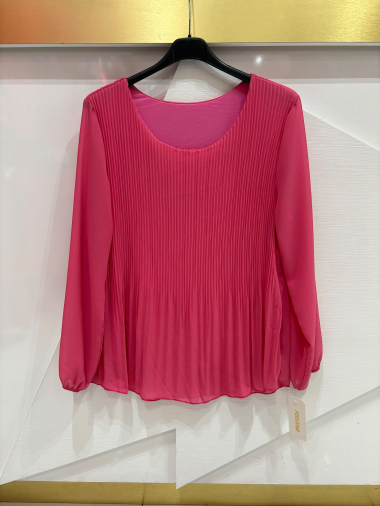 Wholesaler ISSYMA - Plain pleated blouse
