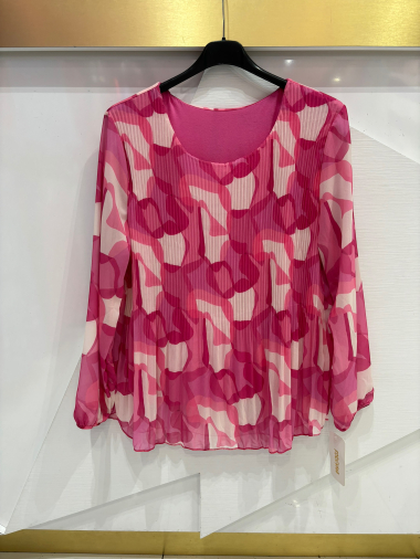 Wholesaler ISSYMA - Printed pleated blouse