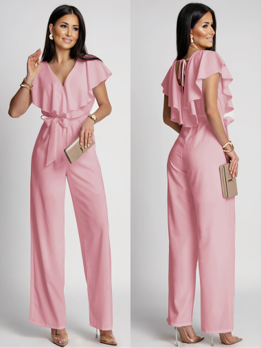 Wholesaler ISSYMA - Ruffled jumpsuit tied in the back