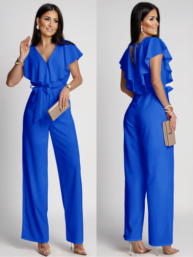 Wholesaler ISSYMA - Ruffled jumpsuit tied in the back