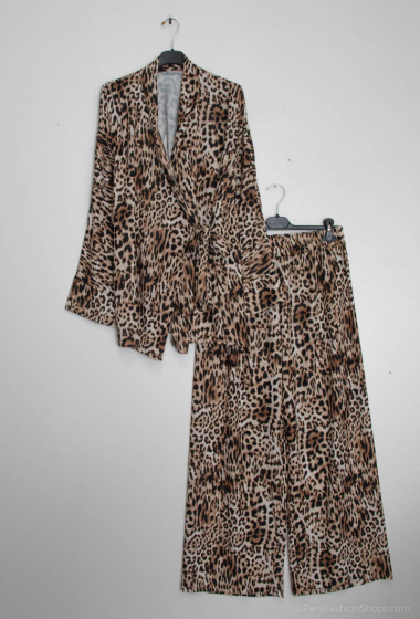 Mayorista ISSYMA - Conjunto de kimono de leopardo