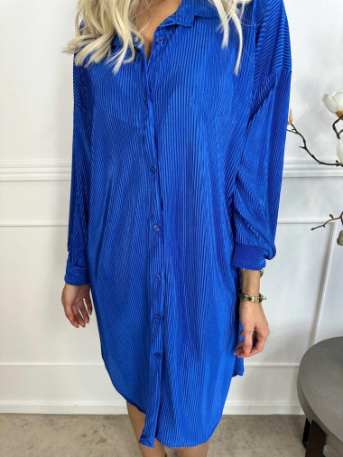 Wholesaler ISSYMA - Long pleated shirt dress