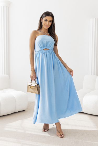 Grossiste ISSYMA - Longue robe élastiqué à l'arrière