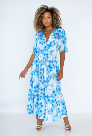 Wholesaler ISSYMA - Long printed elastic dress