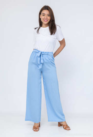Wholesaler ISSYMA - Linen effect knotted pants