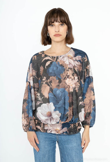Wholesaler ISSYMA - Printed round neck sweater