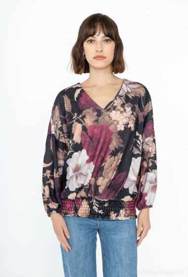 Wholesaler ISSYMA - Printed V-neck sweater
