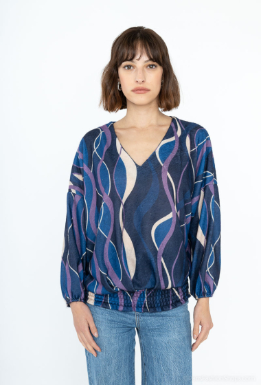 Wholesaler ISSYMA - Printed V-neck sweater