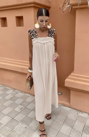 Wholesaler ISSYMA - Leopard strap dress