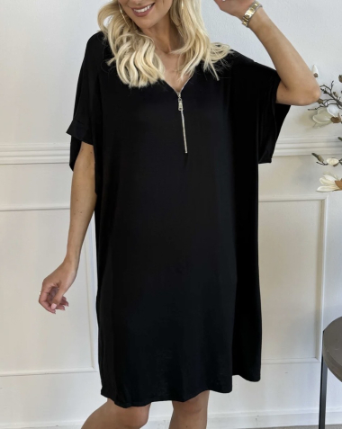 Wholesaler ISSYMA - Short-sleeved zip dress