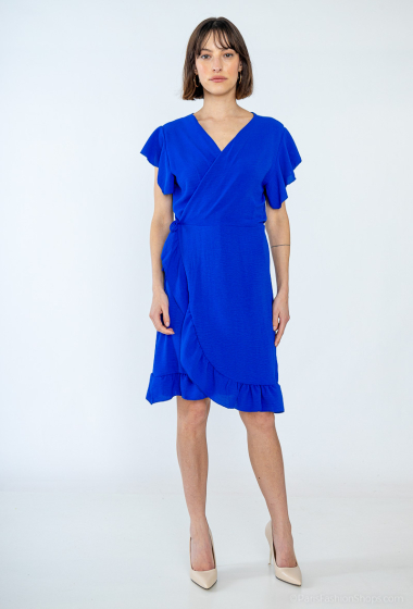 Wholesaler ISSYMA - Ruffled sleeve wrap dress