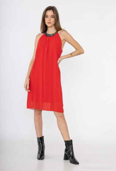 Wholesaler ISSYMA - Shiny collar dress
