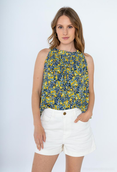 Wholesaler ISSYMA - Printed top attached in the back made in France