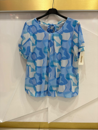 Wholesaler ISSYMA - Short-sleeved bow print top