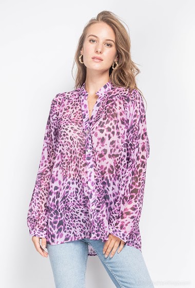 Wholesaler Ivivi - Shirt with leopard print