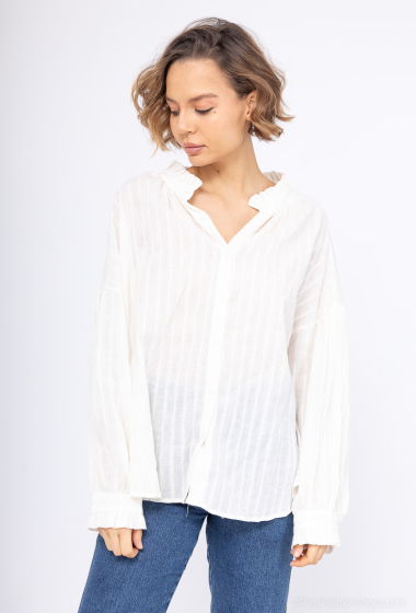 Grossiste Ivivi - chemise en lin verticale