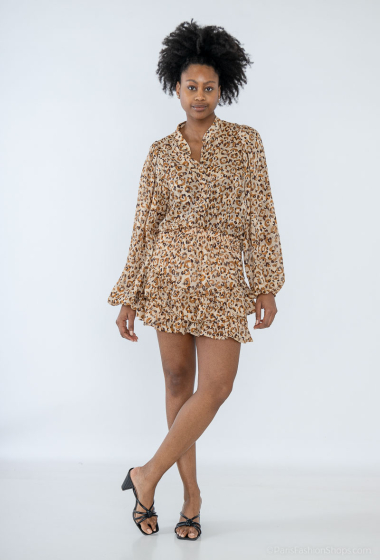 Grossiste Ivivi - jupe à imprimé léopard