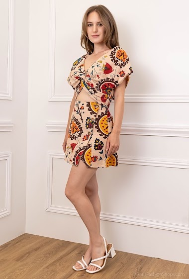 Wholesaler Ivivi - Buttoned printed skirt