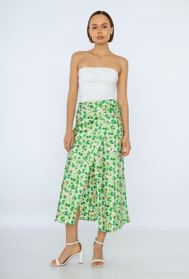 Wholesaler Ivivi - long floral satin skirt