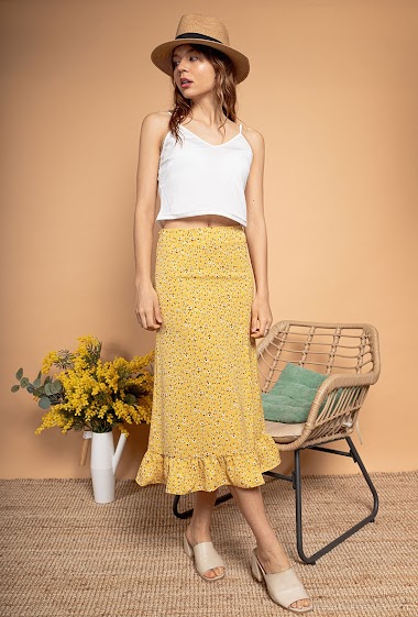 Wholesaler Ivivi - Floral midi skirt