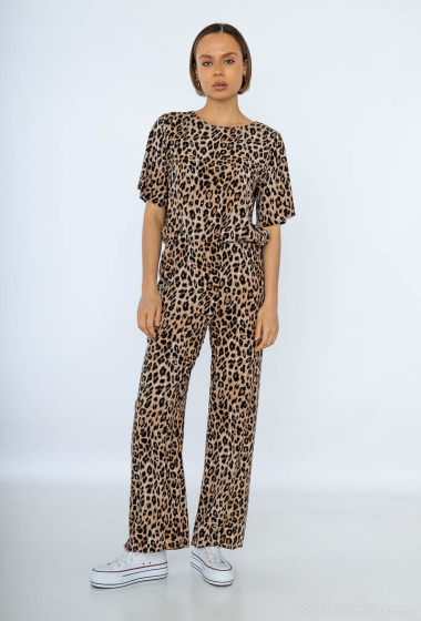 Mayorista Ivivi - pantalones con estampado de leopardo
