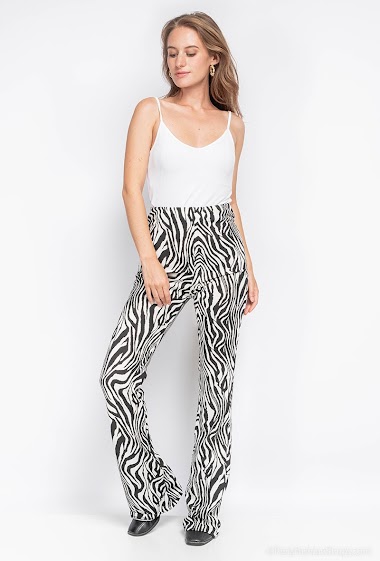 Wholesaler Ivivi - Pants with zebra print