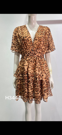 Grossiste Ivivi - Robe imprimée léopard