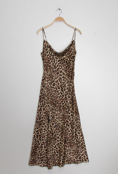 Mayorista Ivivi - vestido lencero con estampado de leopardo