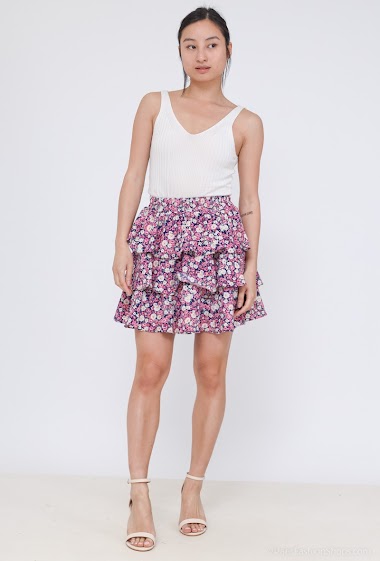 Wholesaler Ivivi - Chiffon floral print shorts