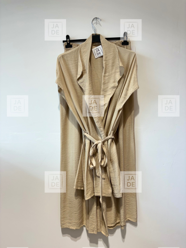 Grossiste JADE - ENSEMBLE TRENCH MANCHES COURTE