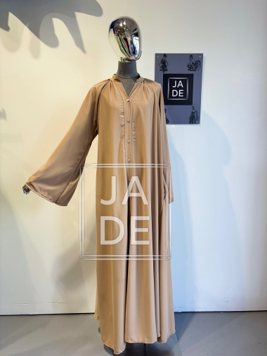 Wholesaler JADE - ABAYA DRESS WITH BUTTON