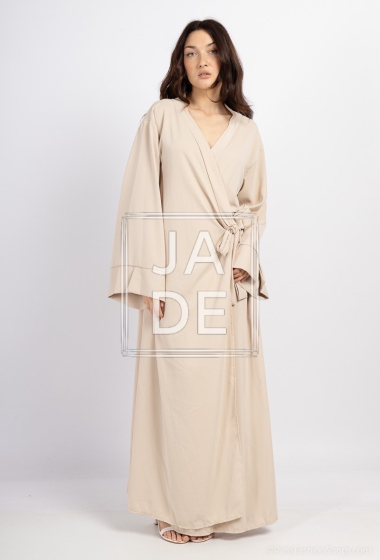 Wholesaler JADE - AYABA WRAP DRESS IN MEDINA SILK