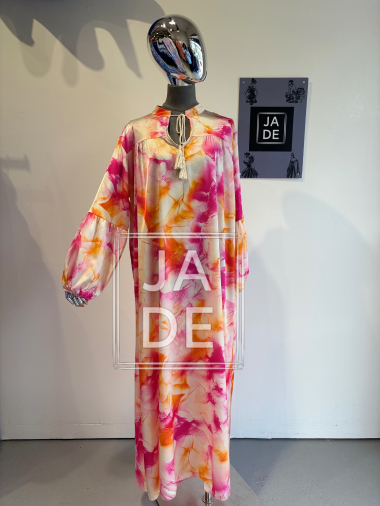 Wholesaler JADE - LONG PATTERNED DRESS