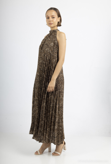 Wholesaler JADE - LEOPARD PLEATED dress