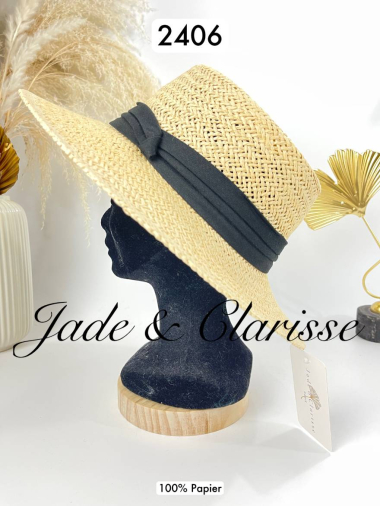 Grossiste Jade&Clarisse - CHAPEAU EN PAPIER BOHEME KELLY