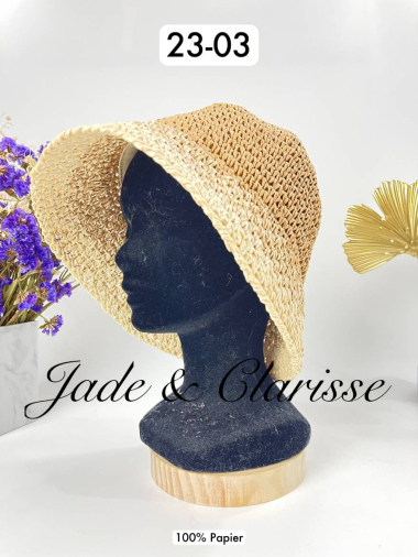Grossiste Jade&Clarisse - CHAPEAU EN PAPIER BOHEME NAYA